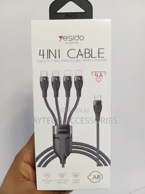 This Is a Yesido Ca110 4-in-1 Nylon Braided Charging Cable