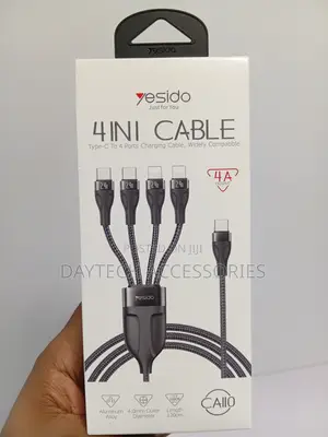 This Is a Yesido Ca110 4-in-1 Nylon Braided Charging Cable