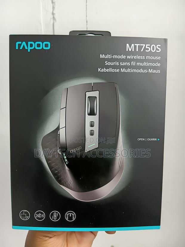 Rapoo Multi-Mode Wireless Laser Mouse | Black (Mt750s)