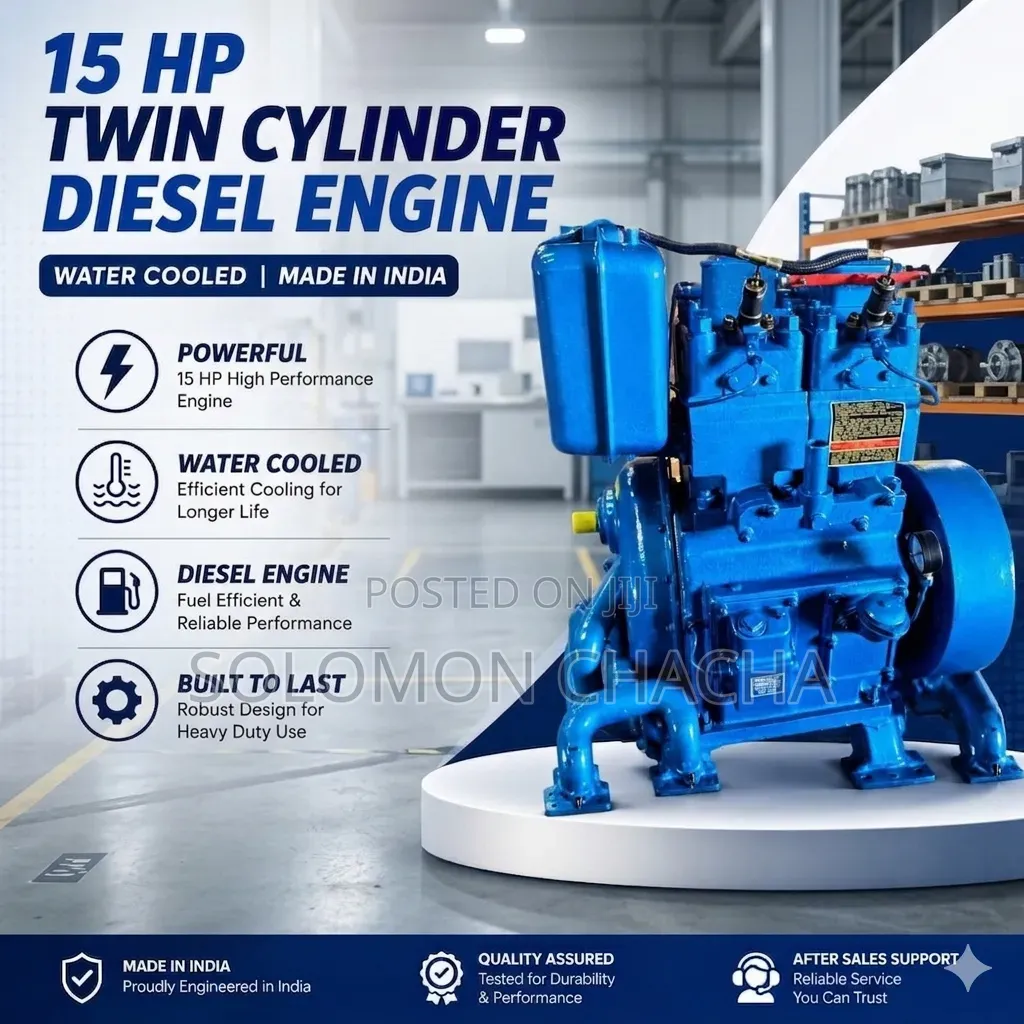 Premier 15hp Twin Cylinder Diesel Engine Water Cool Made in India