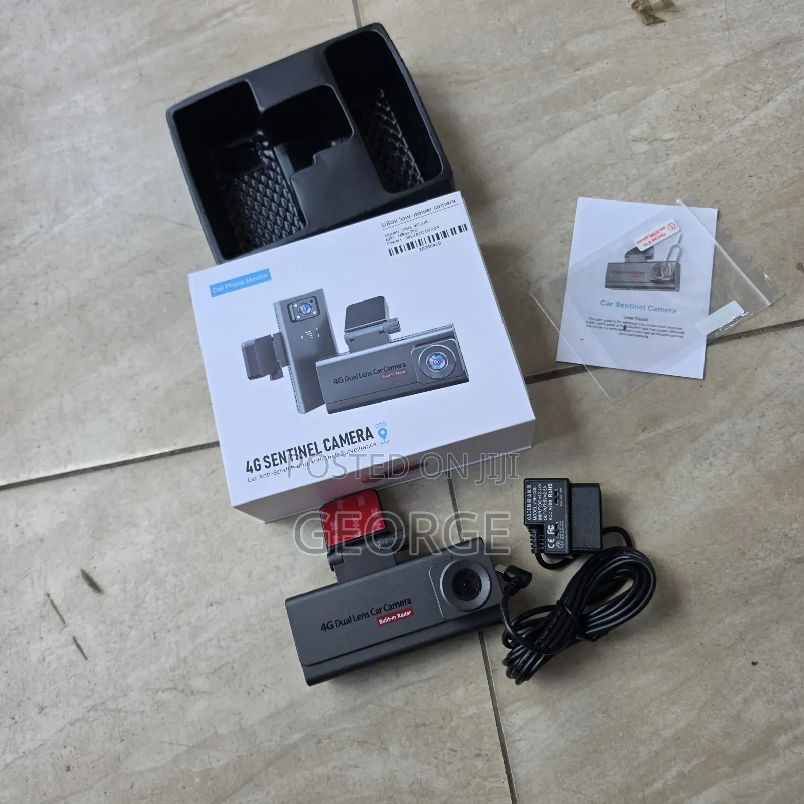 Dual Lens 4g Car DVR Camera With Parking Monitor