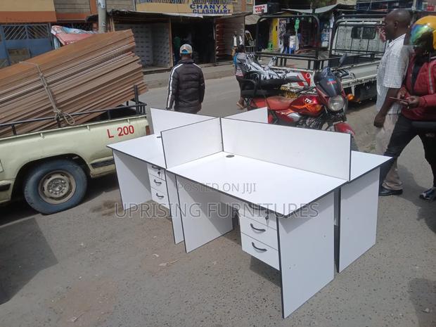 Fourway Workstation White 1.2m Per Section
