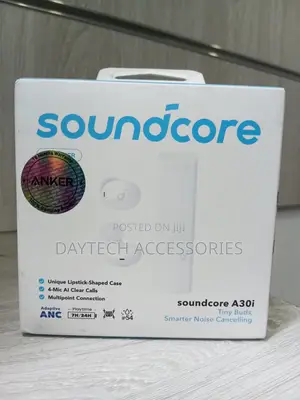 These Are Anker Soundcore A30i True Wireless Earbuds in White.