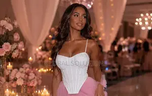 Strapless Ribbed Corset Bodysuits Feature Underwire Support