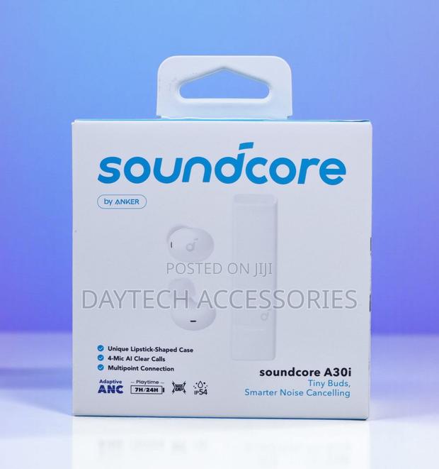 Anker Soundcore A30i Noise Cancelling Earbuds – A3958h21 – White