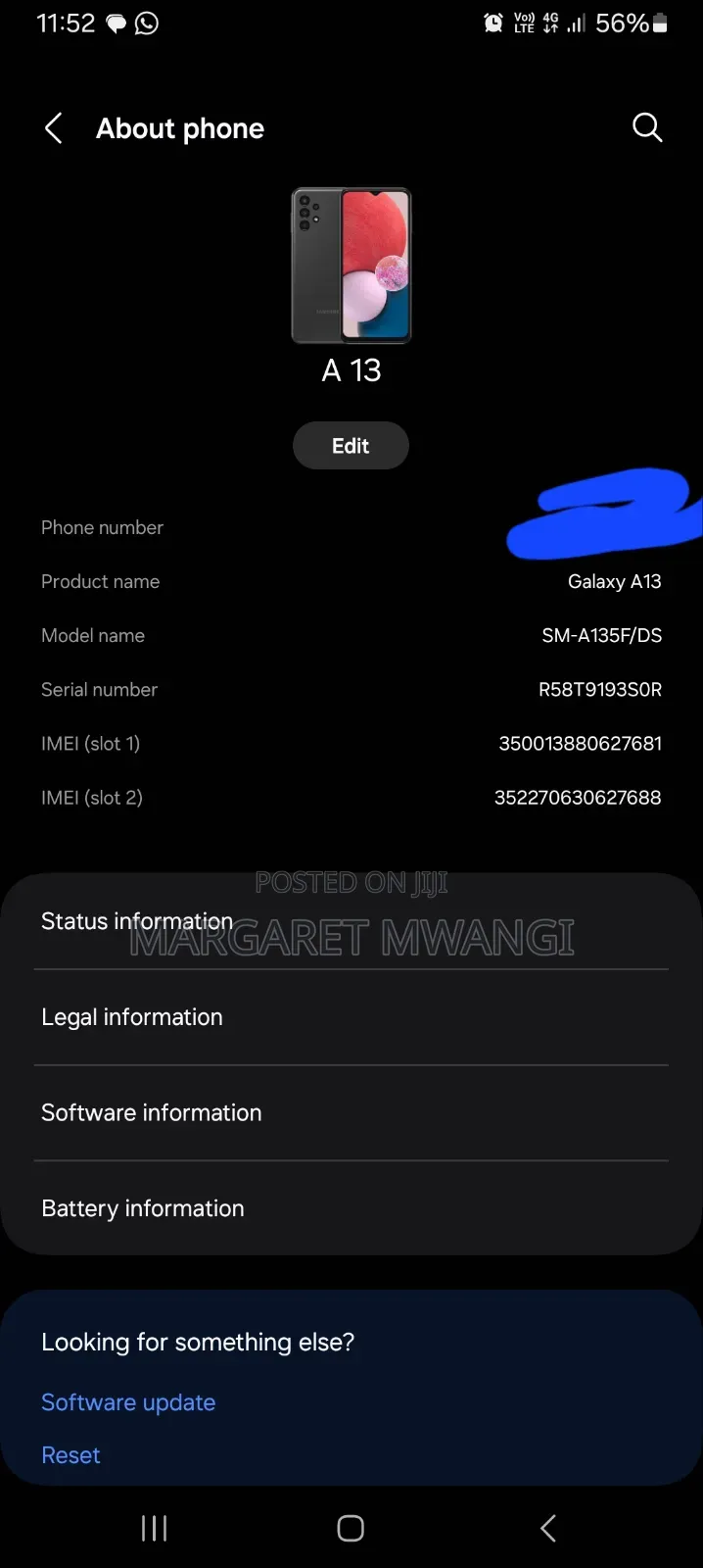 Samsung Galaxy A13 128 GB Gray