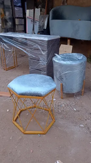 Hexagon Patterned Stool