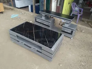 Coffee Table + Tv Stand Combo Set 5ft Sleek Modern Look