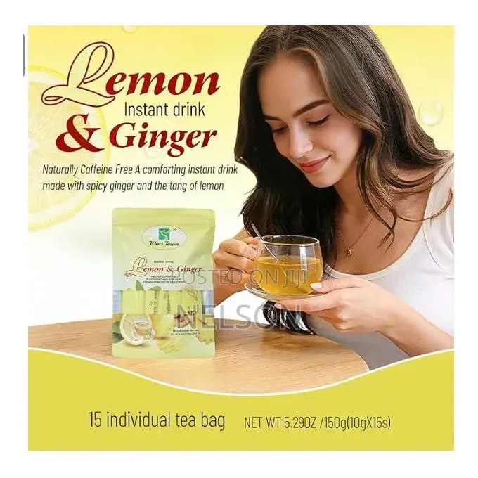 Lemon Ginger Tea, Honey Flavor Instant Beverage Granules-150g