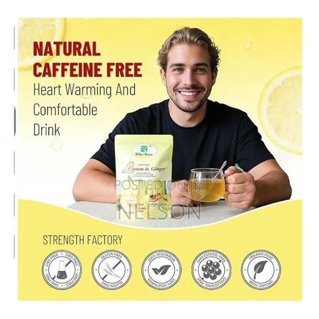 Lemon Ginger Tea, Honey Flavor Instant Beverage Granules-150g - thumbnail 4