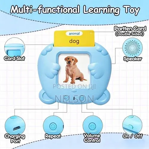 Flash Cards Learning Words Educating Talking Flashcard Reader