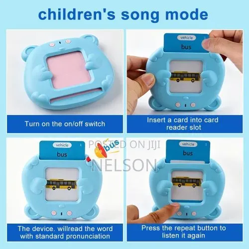 Flash Cards Learning Words Educating Talking Flashcard Reader