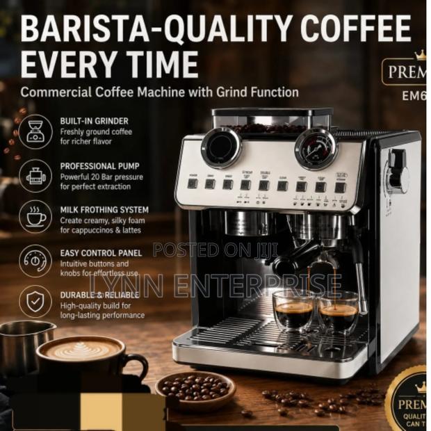 Barista Commercial Coffee Machine With Grind Function