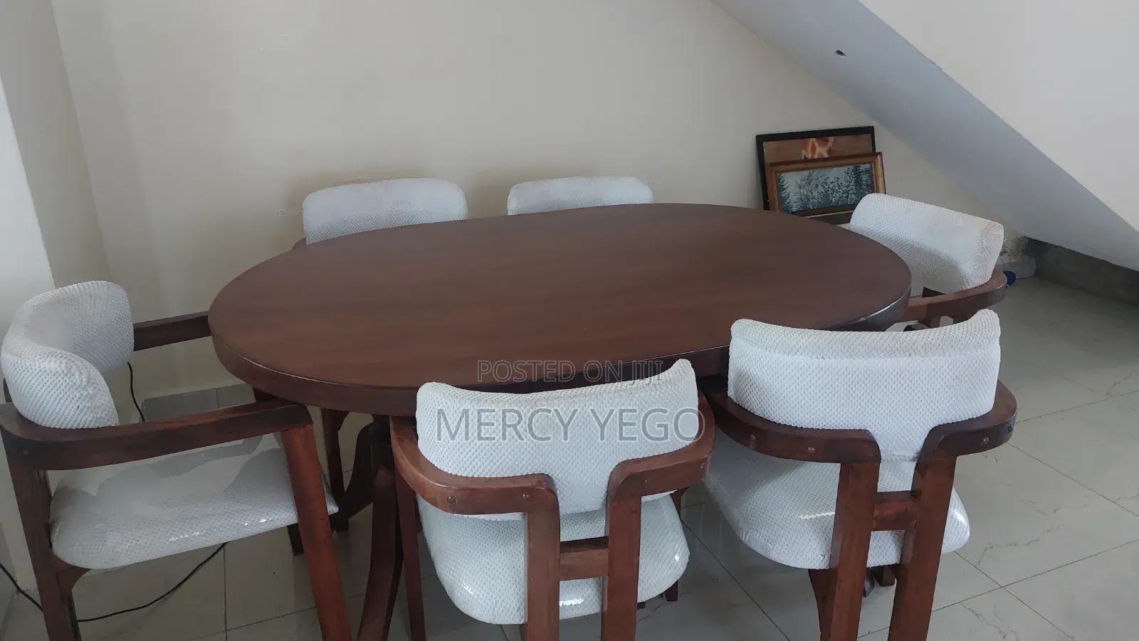 6 Seater Modern Dining Table With Chairs