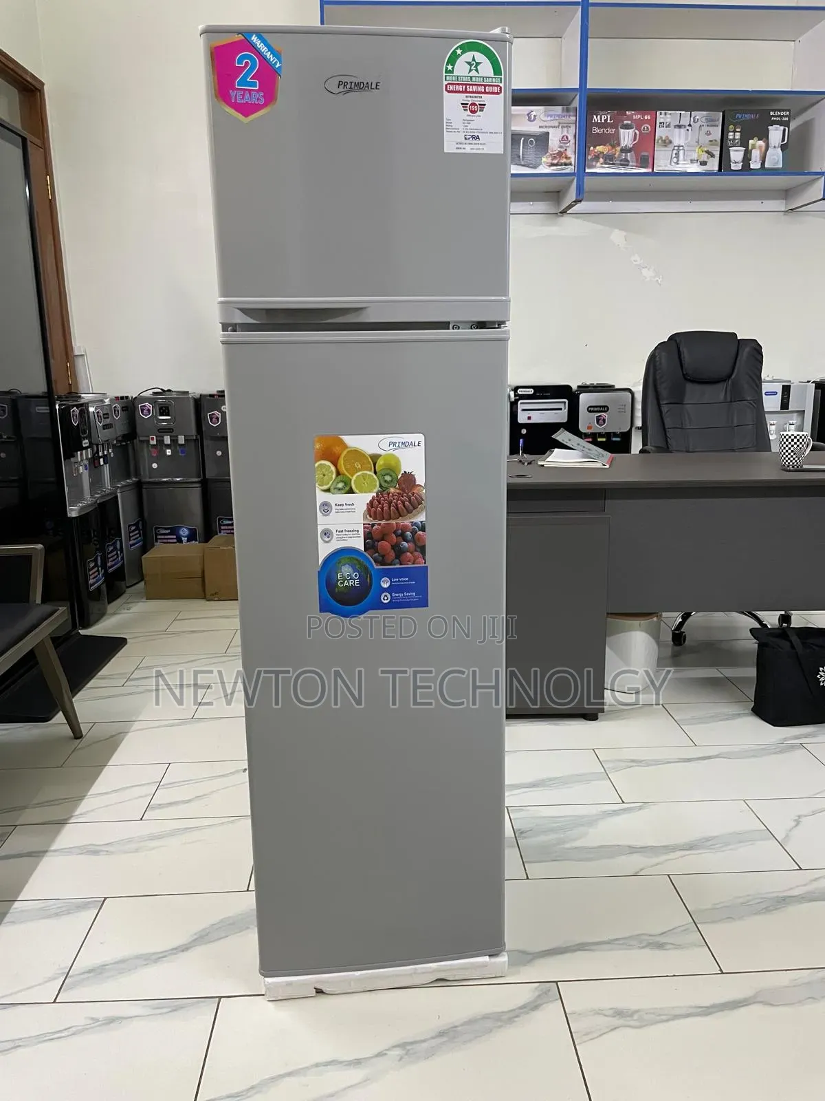 Primdale 168 Litres Large Capacity Double Door Refrigerator Fridge