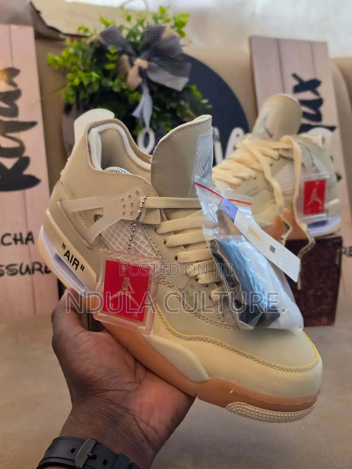 Jordan 4 Levis and Leather