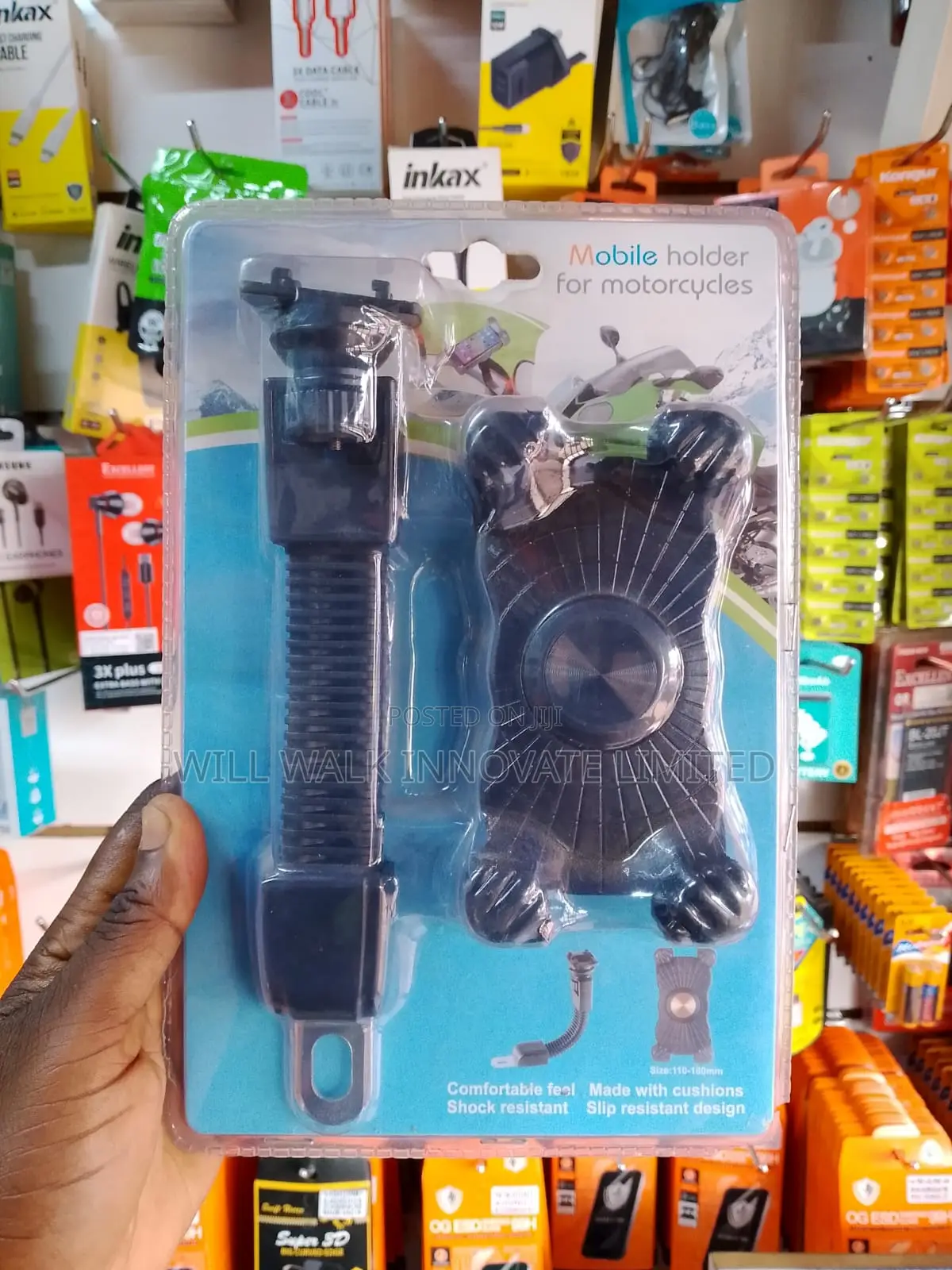 Universal Motorbike Handlebar / Mirror Phone Mount – Brand New