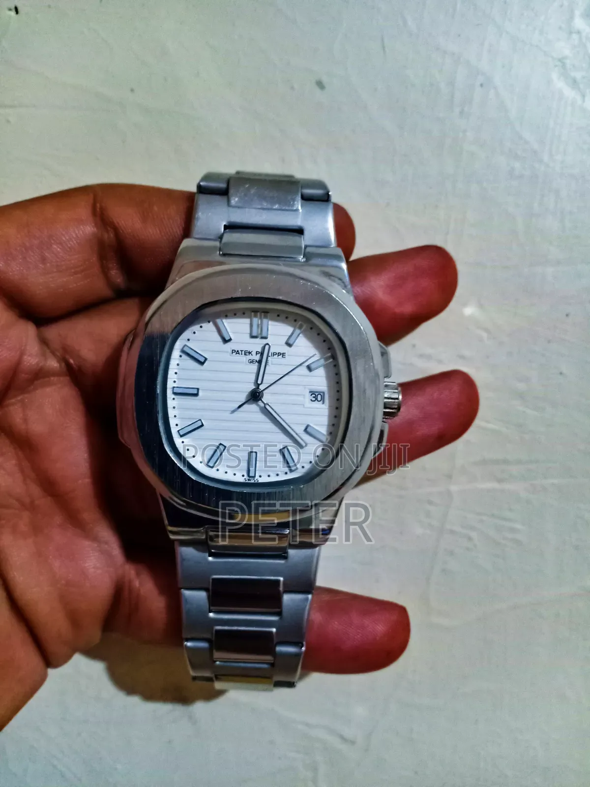 Patek Phillipe Nautilus White Dial Watch