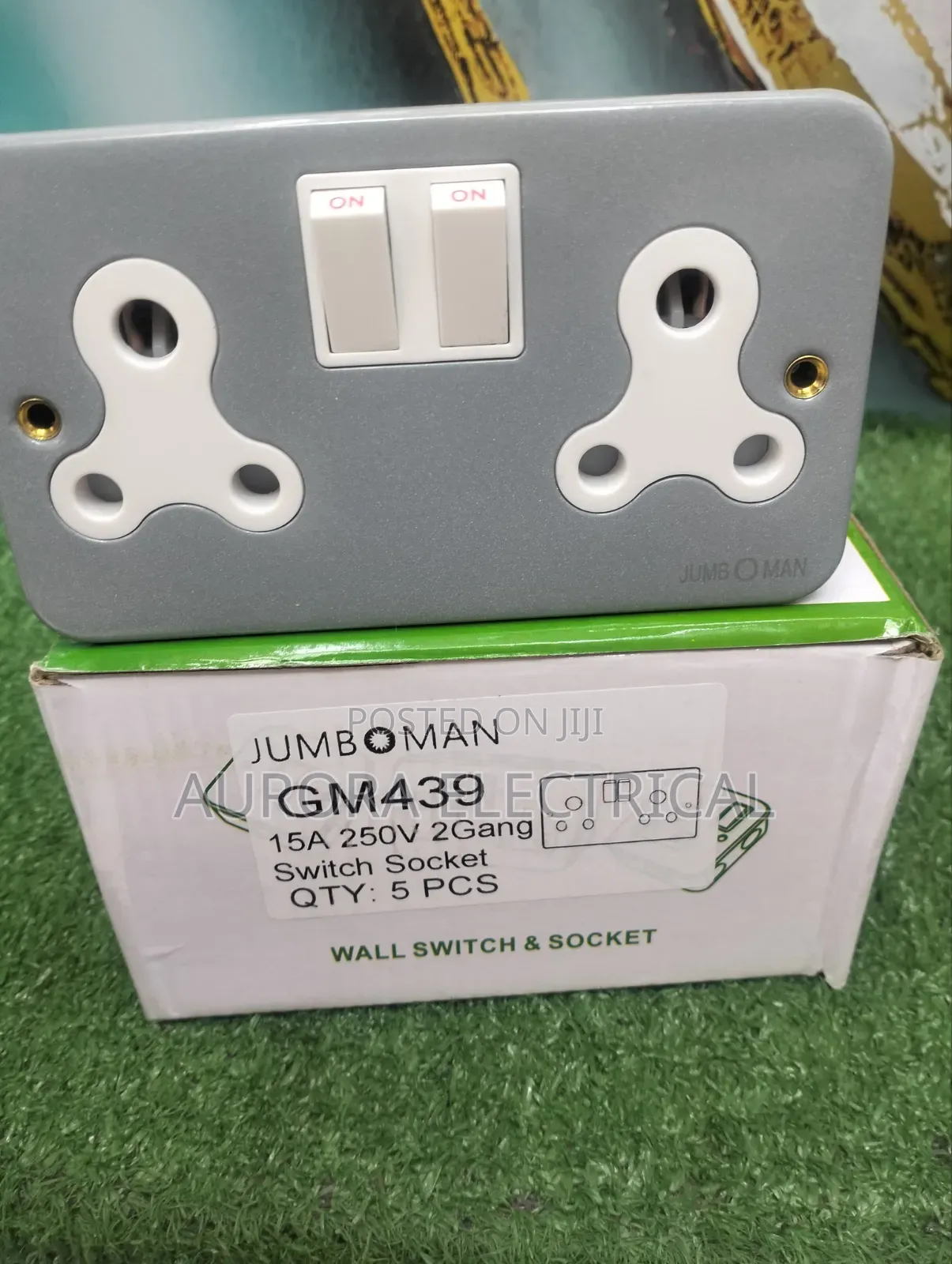15amps Twin Socket Metal