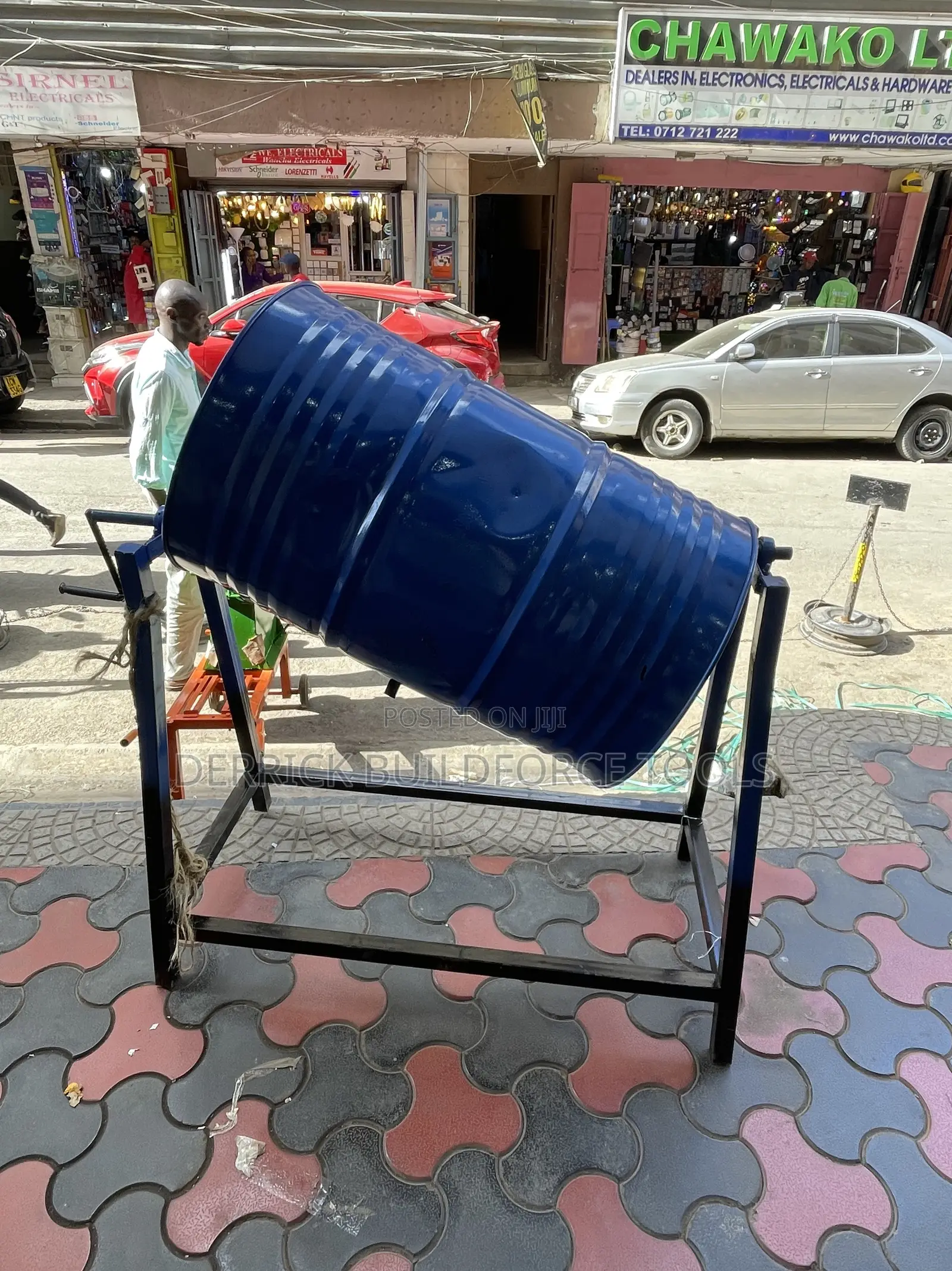 Manual Drum Feed Mixer