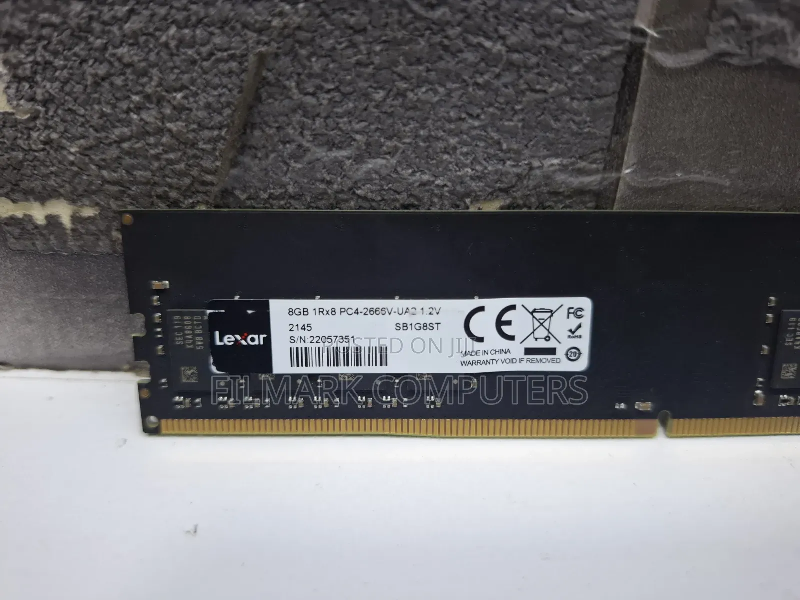 Lexar 8gb 1rx8 Pc4-2666v-Ua2 Desktop Ram