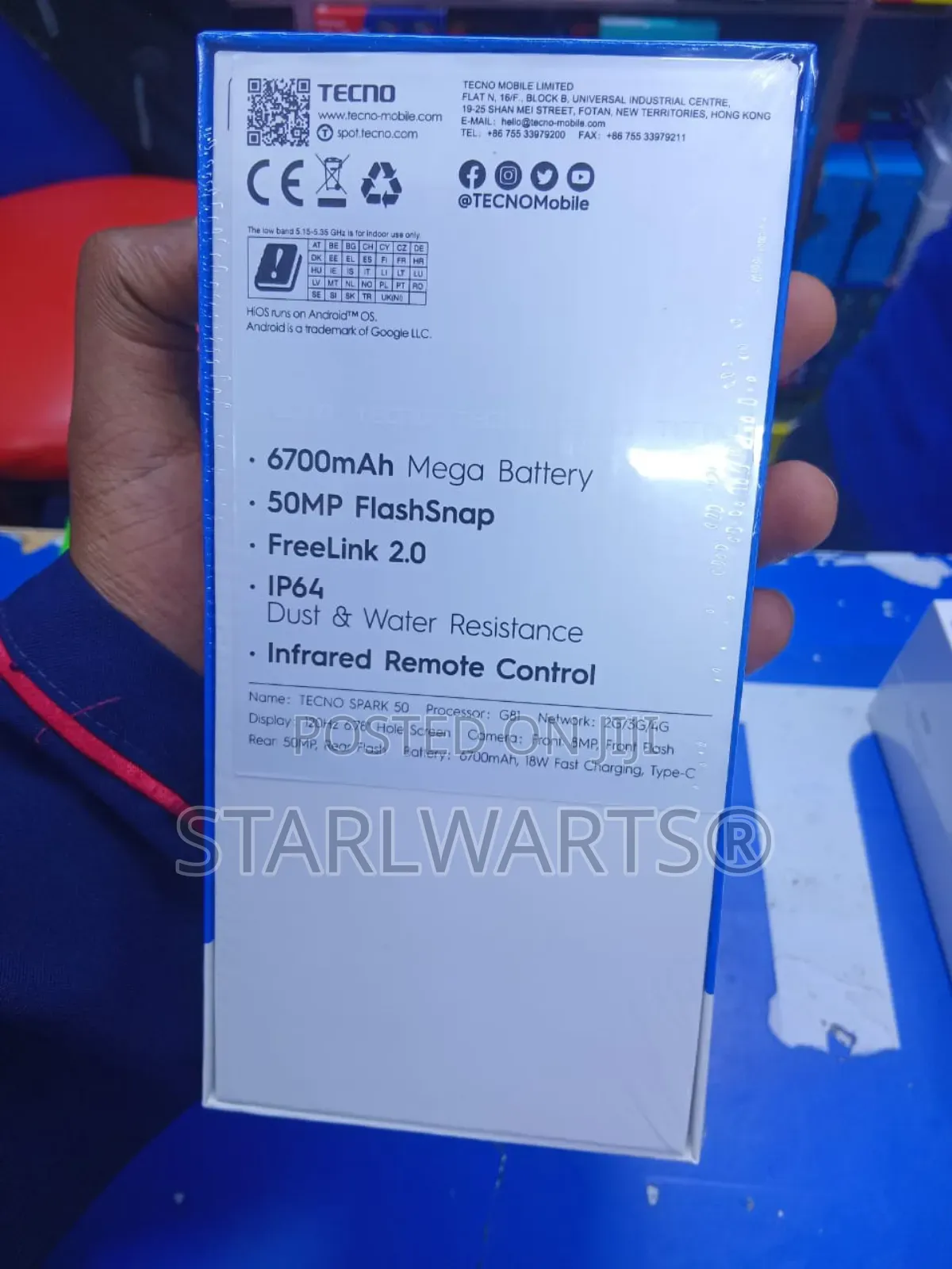 New Tecno Spark 50 128 GB Black