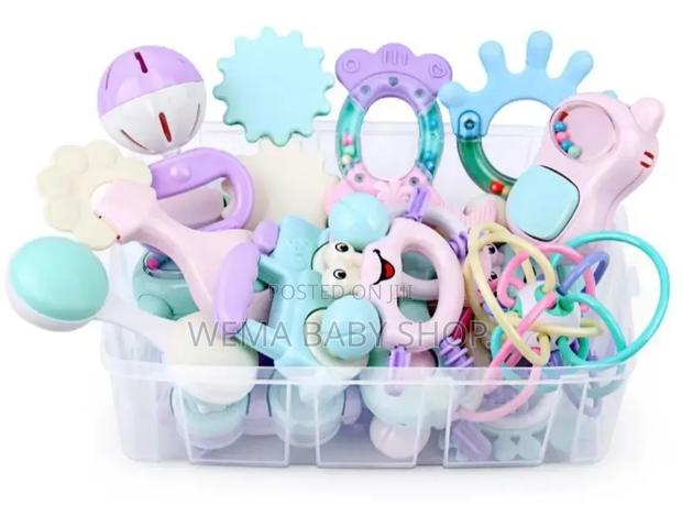 16-Piece Set Silicone Baby Rattles and Teethers - thumbnail 2