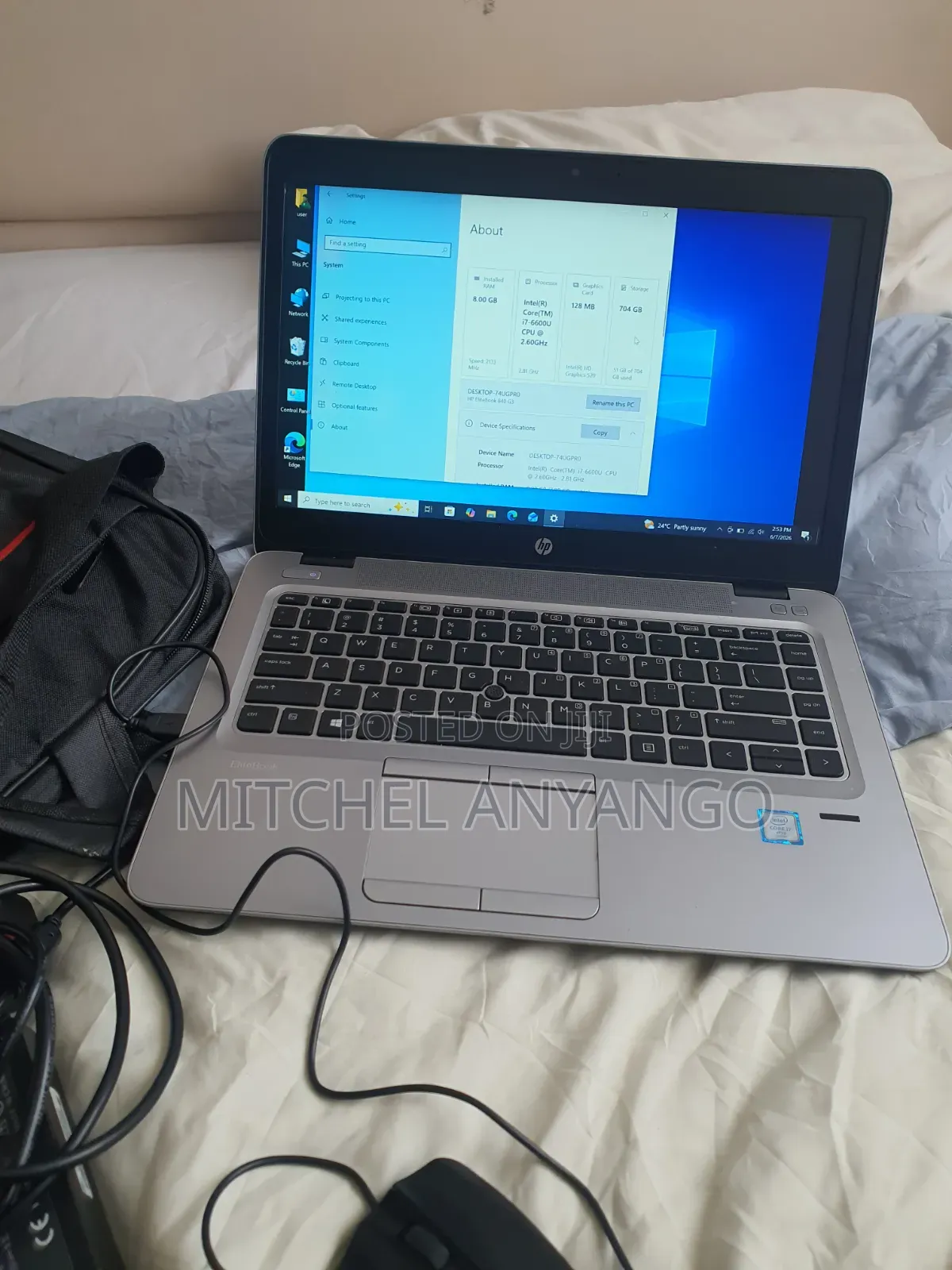 Laptop HP EliteBook 840 G3 8GB Intel Core i7 SSD 256GB