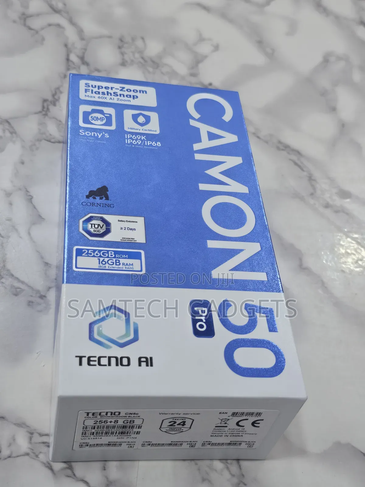 Tecno Camon 50 Pro 256 GB Blue