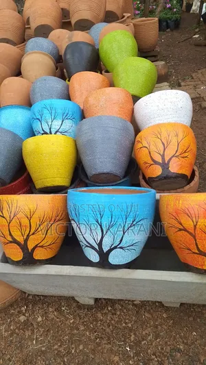 Painted Clay Pots