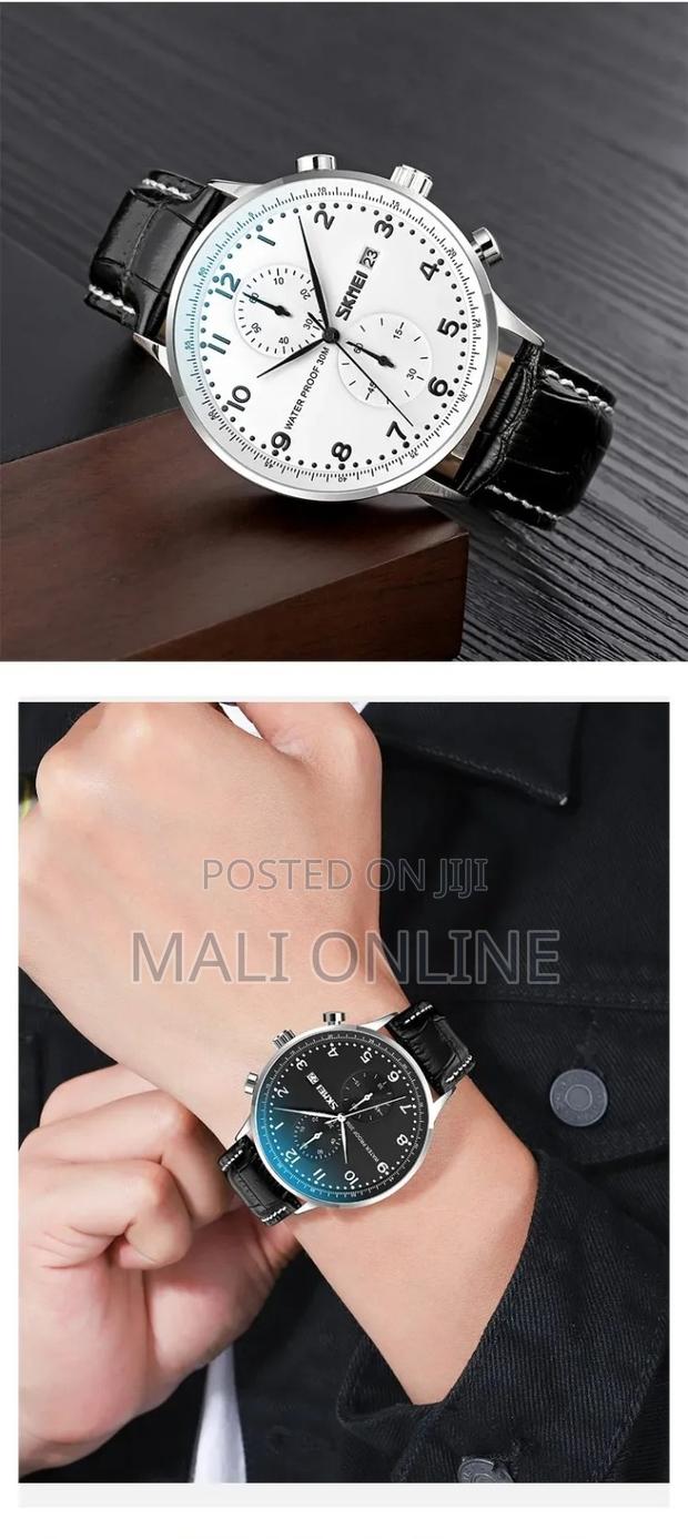 Stopwatch Luxury Casual Wristwatch 44mm Fashion Clock Skmei 9301