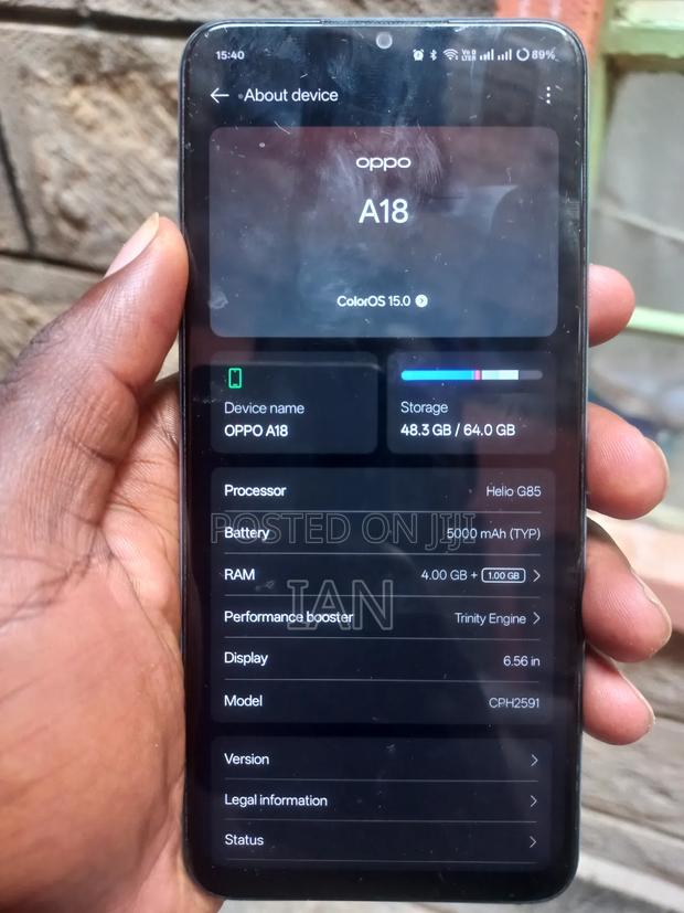 Oppo A18 64 GB Blue - thumbnail 8