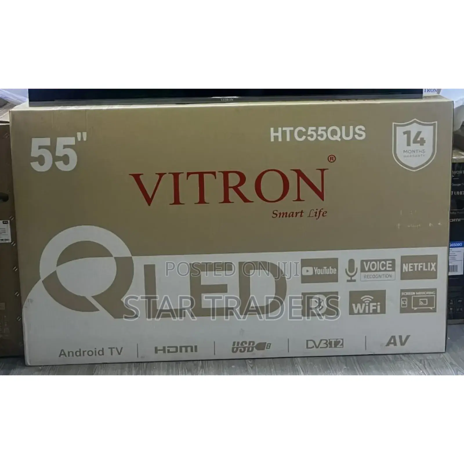 Vitron 55 Inches Smart Android Qled Bt