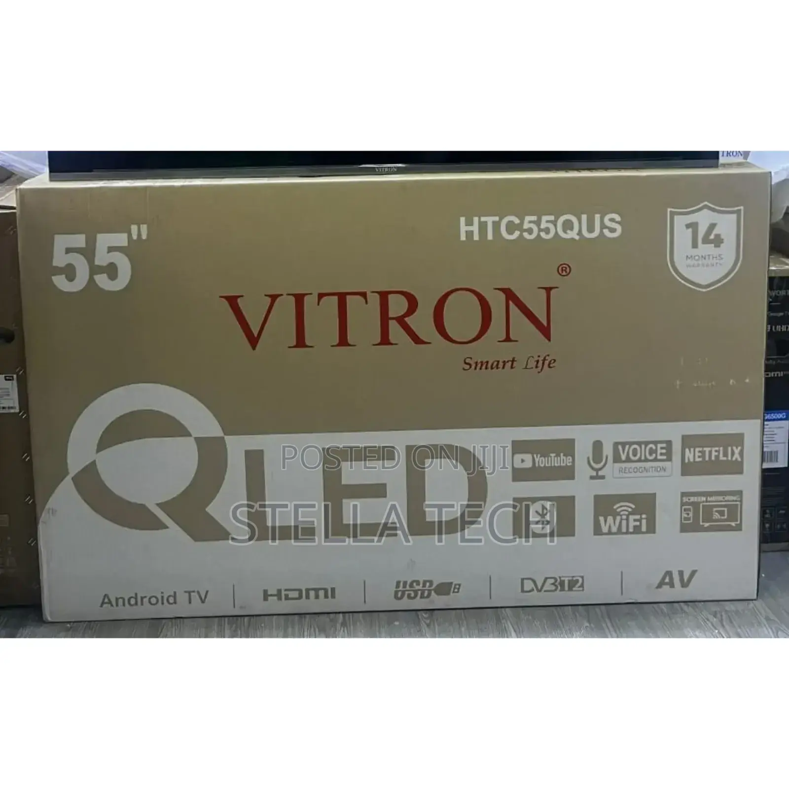 Vitron 55 Inches Smart Android Qled Bt