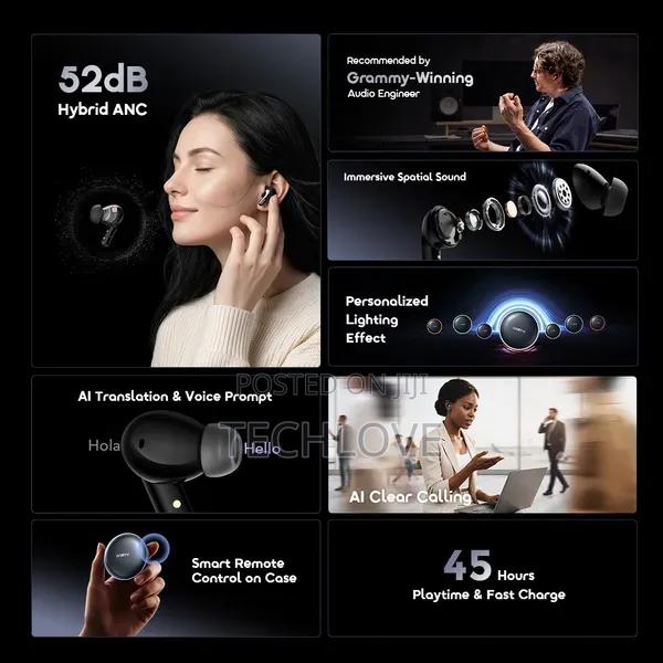 Oraimo Spacebuds 2 Ai Smart 45hrs Playtime True Wireless Earbuds - thumbnail 3