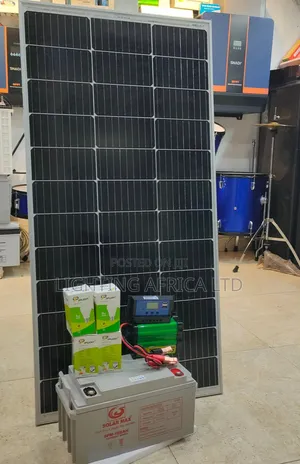 120 Watts Solar System- 100ah Battery - 300w Inverter - 20a Controller