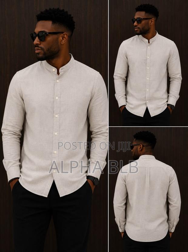 Long Sleeved Linen Shirts - thumbnail 2