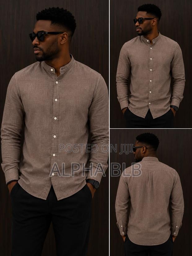 Long Sleeved Linen Shirts - thumbnail 5