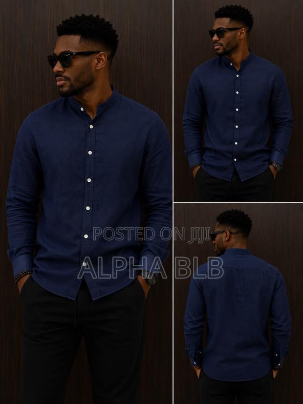 Long Sleeved Linen Shirts - thumbnail 7