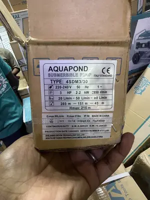 Aquapond 3hp 2.2kw 215m Head Water Submersible Pump