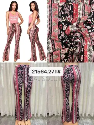 Fashion Nova Boho Dreams Zebra Flare Pants