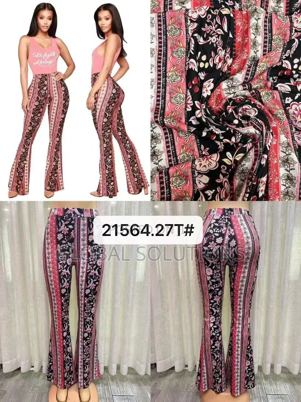 Fashion Nova Boho Dreams Zebra Flare Pants