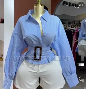 Light Blue and White Striped Shirt From Aveloria Modichic
