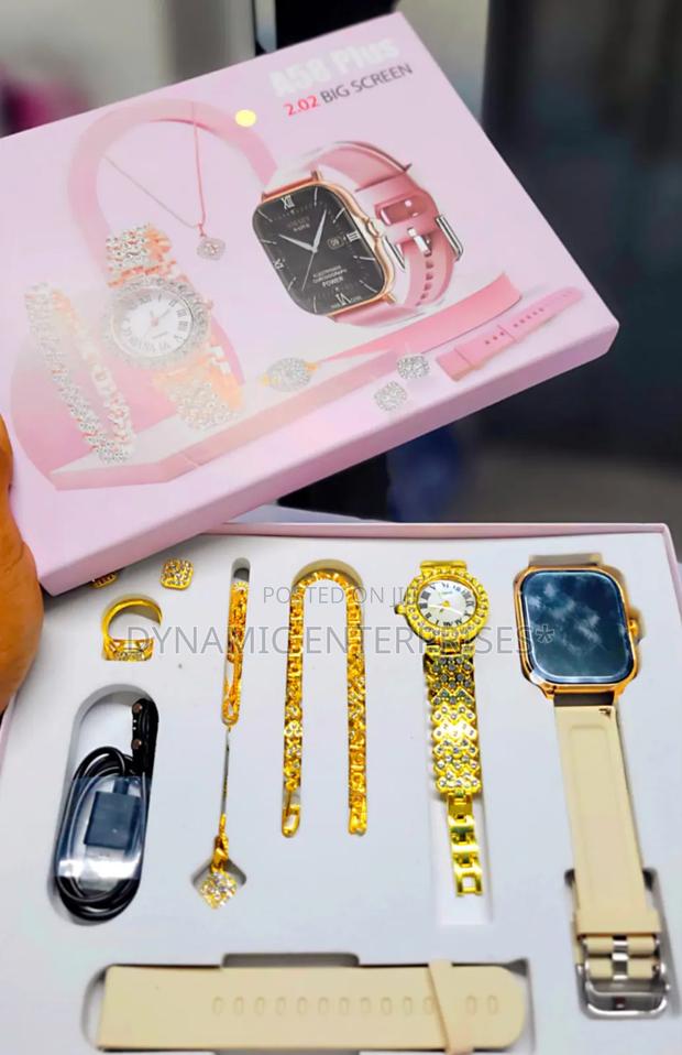 A58 Plus Smart Watch Plus Bracelet Combo Set