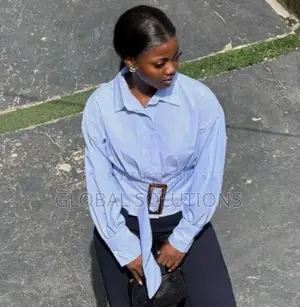Light Blue and White Striped Shirt From Aveloria Modichic