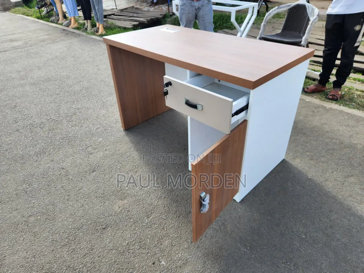 White Computer Table 120cm