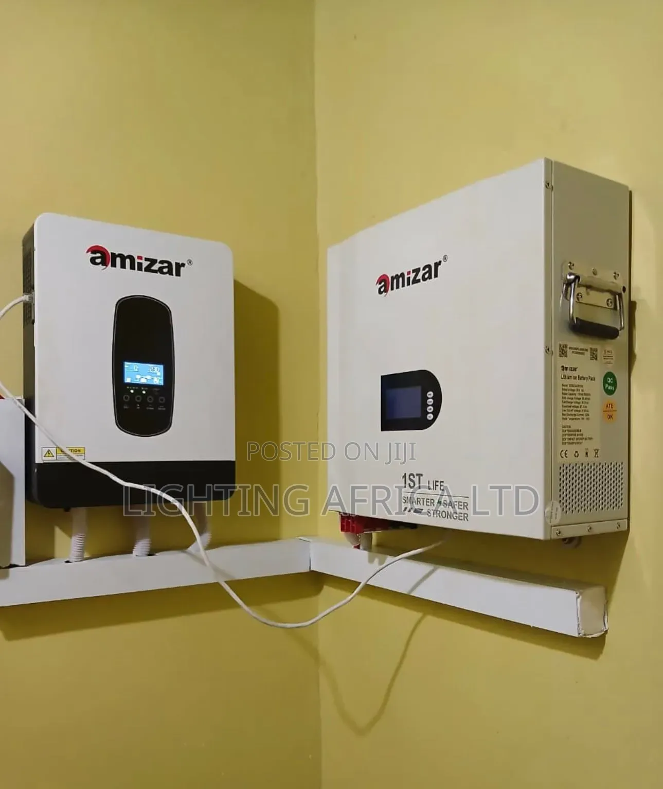 Amizar 3.2kva - 24v Hybrid Inverter - 2.56kwh - 24v Lithium Battery