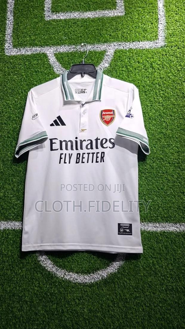 Arsenal Polo White Jersey - thumbnail 2