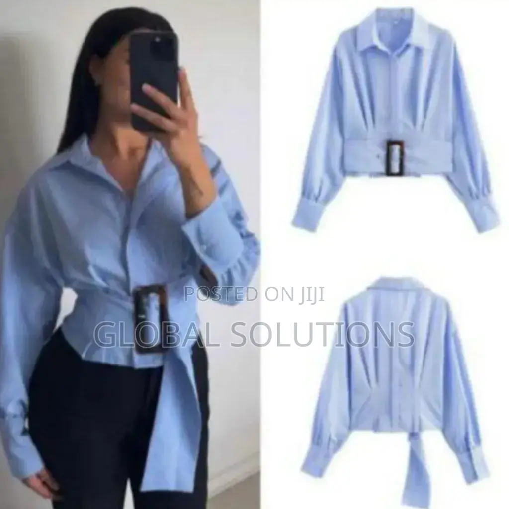Light Blue and White Striped Shirt From Aveloria Modichic