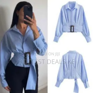 Light Blue and White Striped Shirt From Aveloria Modichic